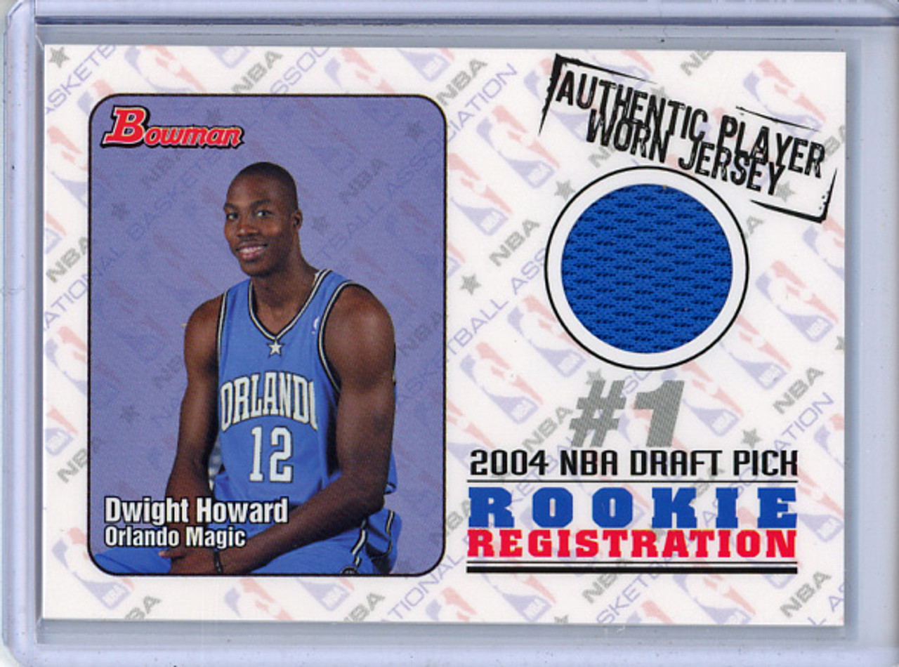 Dwight Howard 2004-05 Bowman, Rookie Registration Relics #ROR-DH (1)