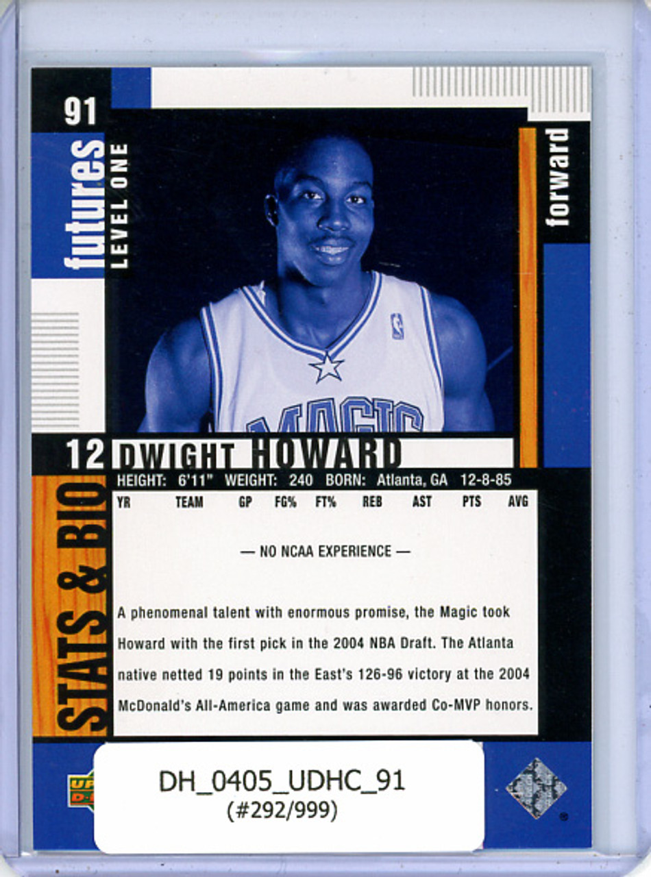 Dwight Howard 2004-05 Hardcourt #91 (#292/999)