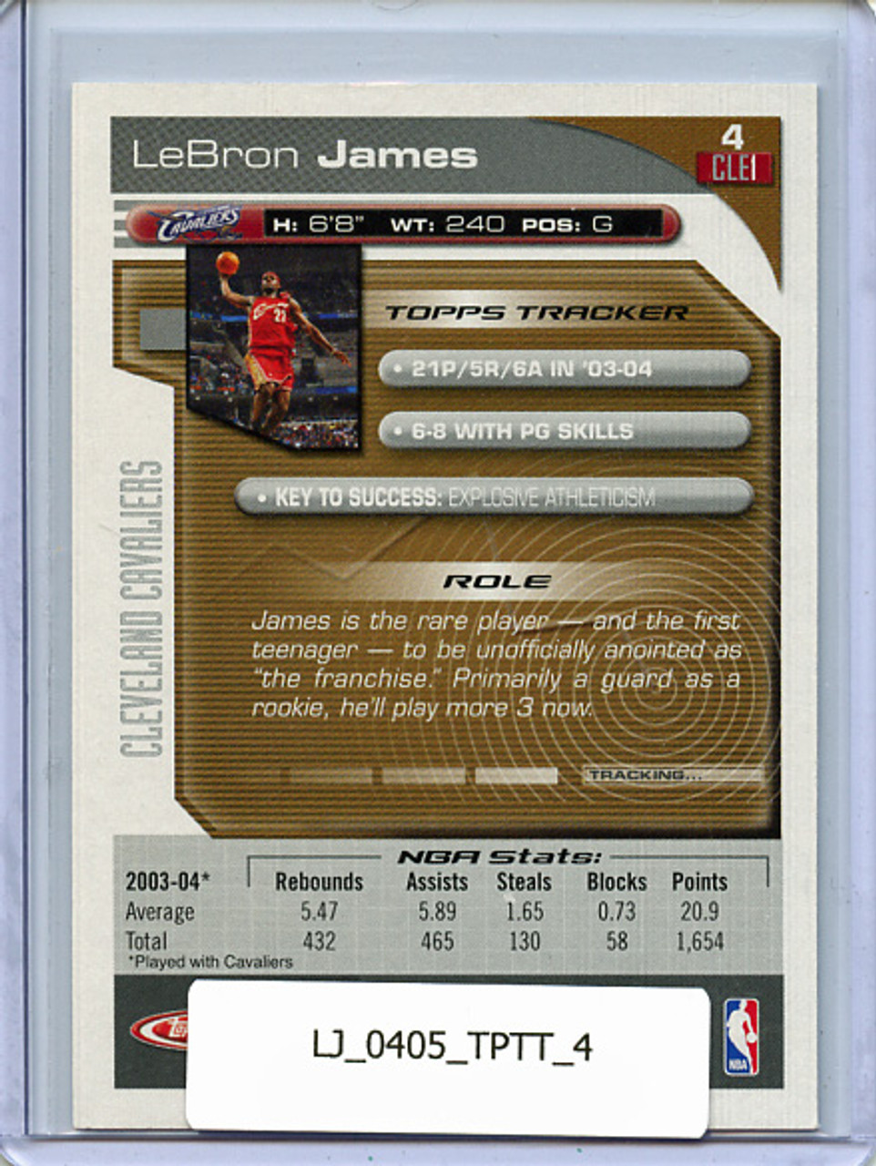 Lebron James 2004-05 Total #4