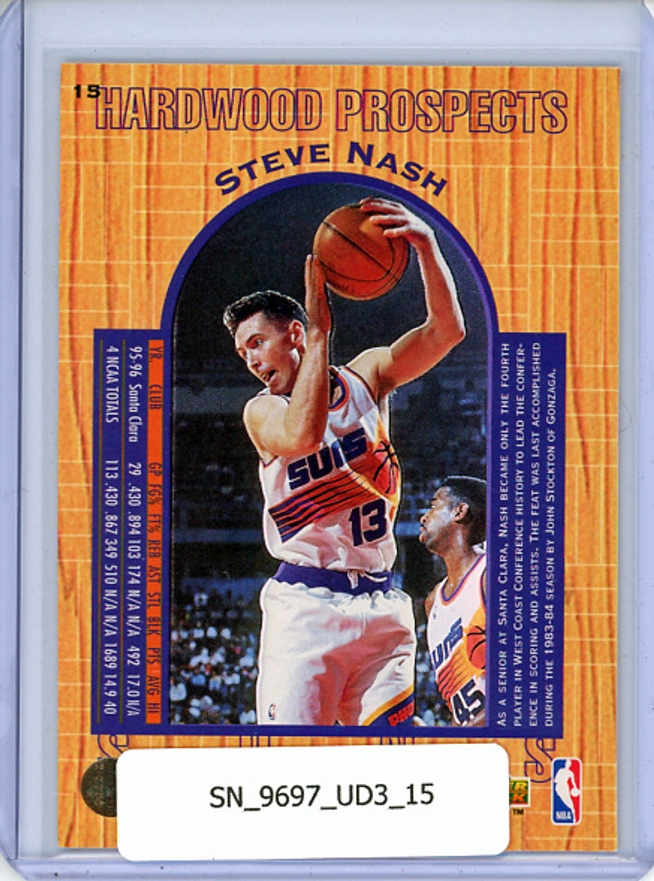 Steve Nash 1996-97 UD3 #15 Hardwood Prospects