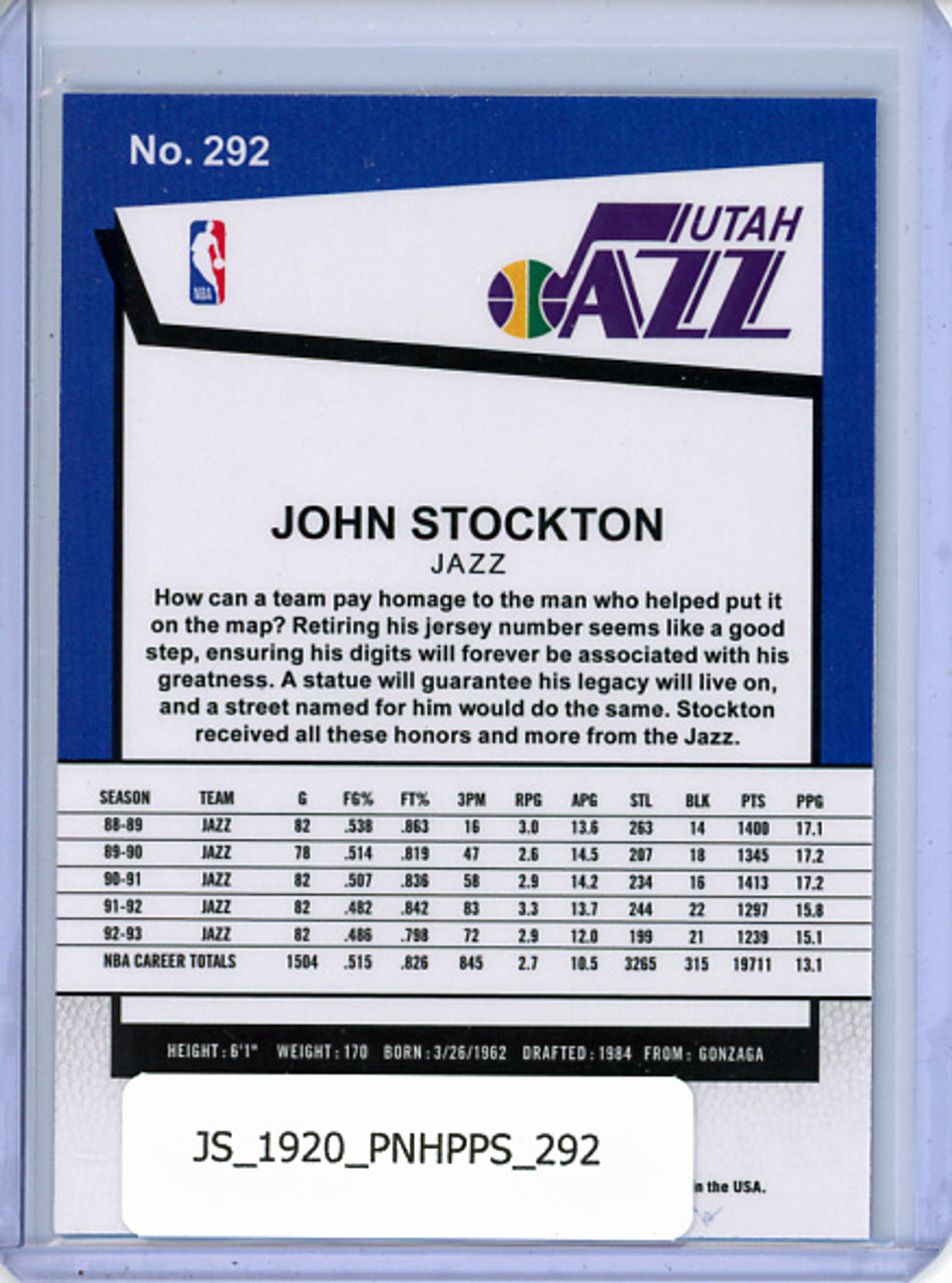 John Stockton 2019-20 Hoops Premium Stock #292 Hoops Tribute