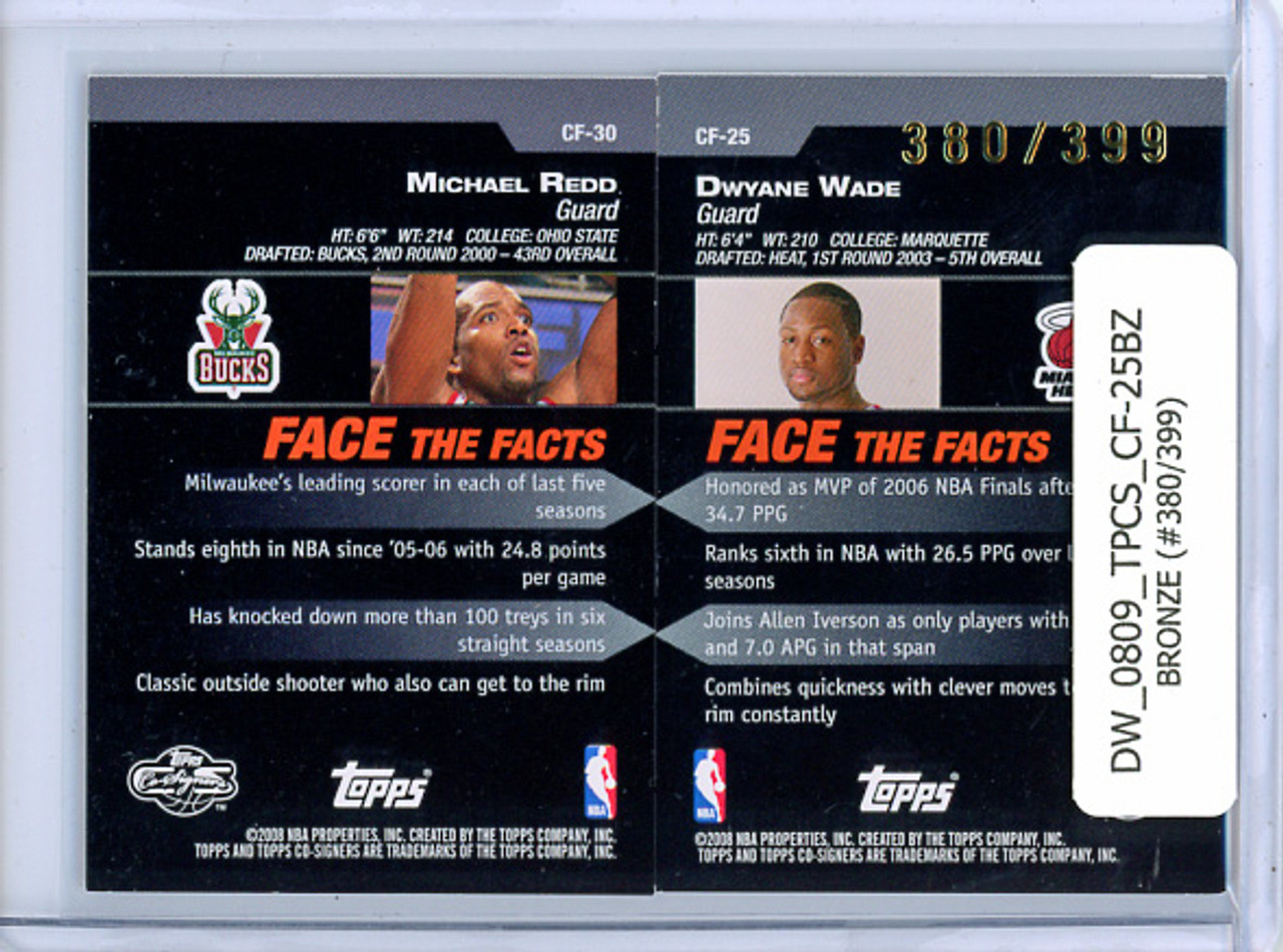 Dwyane Wade, Michael Redd 2008-09 Co-Signers, Changing Faces #CF-25-30 Bronze