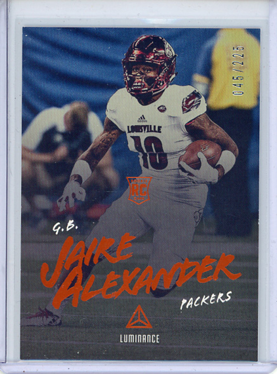 Jaire Alexander 2018 Luminance #124 Orange (#045/225)