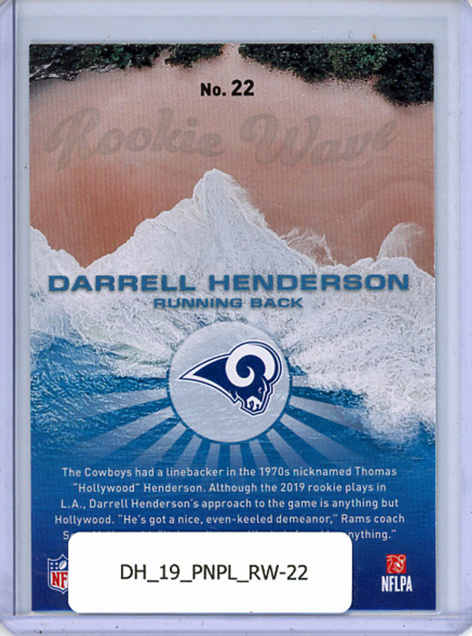 Darrell Henderson 2019 Playoff, Rookie Wave #22