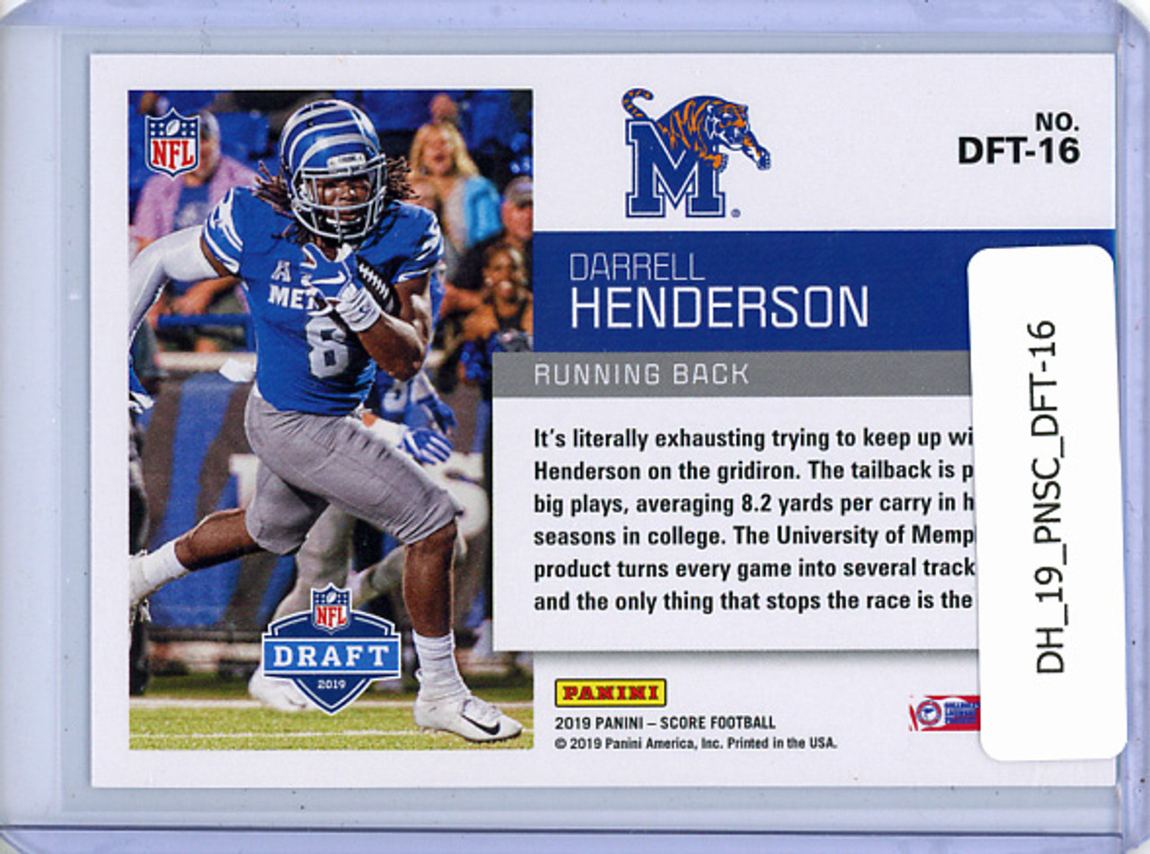 Darrell Henderson 2019 Score, NFL Draft #DFT-16