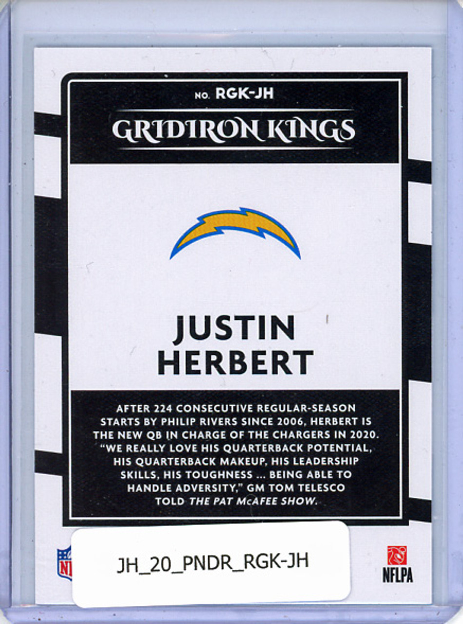 Justin Herbert 2020 Donruss, Rookie Gridiron Kings #RGK-JH