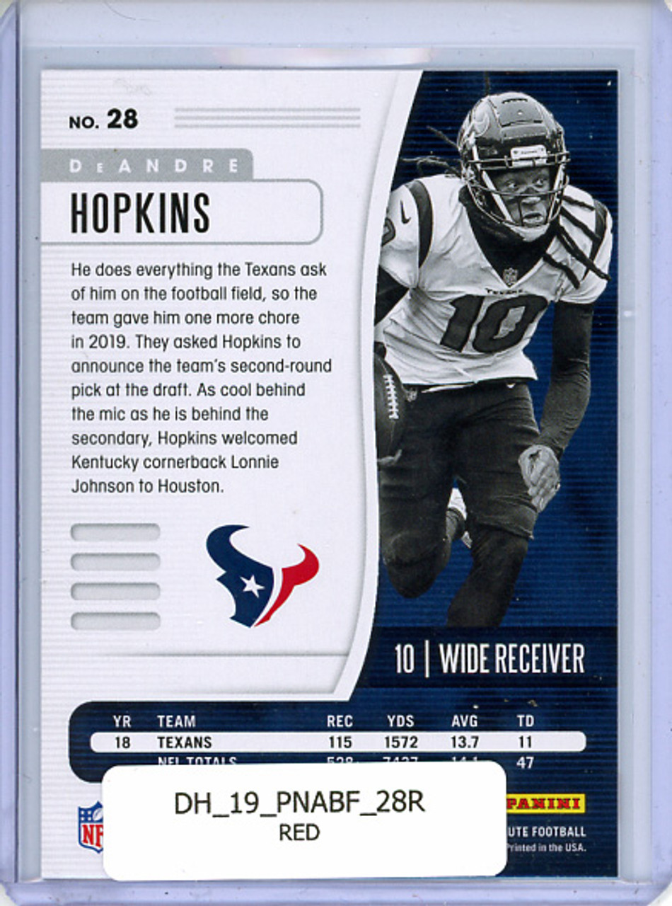 DeAndre Hopkins 2019 Absolute #28 Red