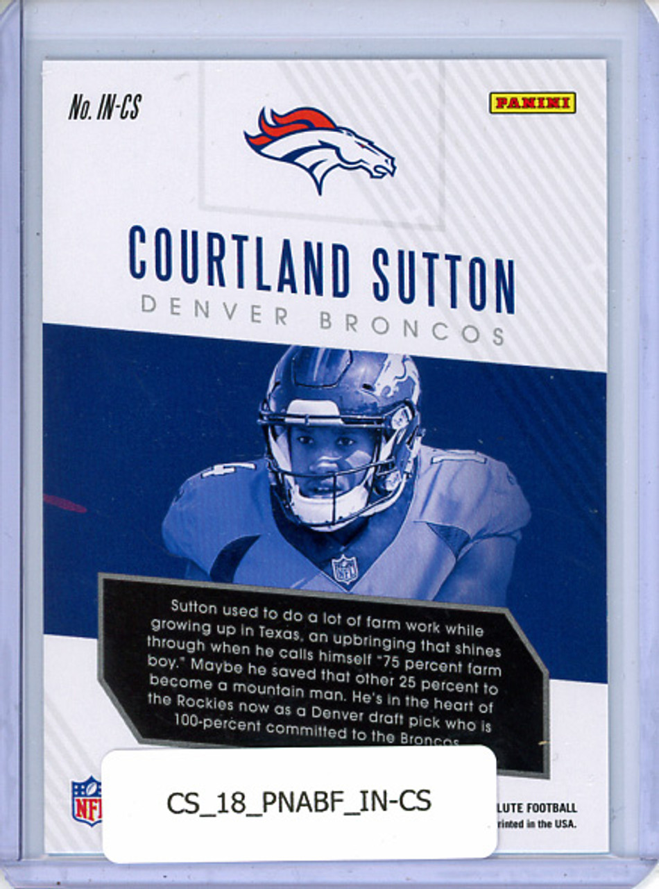 Courtland Sutton 2018 Absolute, Introductions #IN-CS