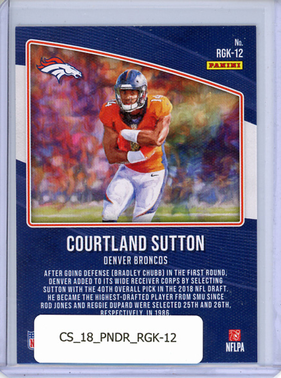 Courtland Sutton 2018 Donruss, Rookie Gridiron Kings #RGK-12