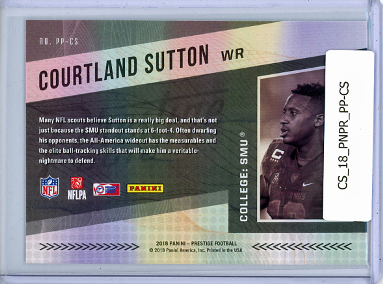 Courtland Sutton 2018 Prestige, NFL Passport #PP-CS