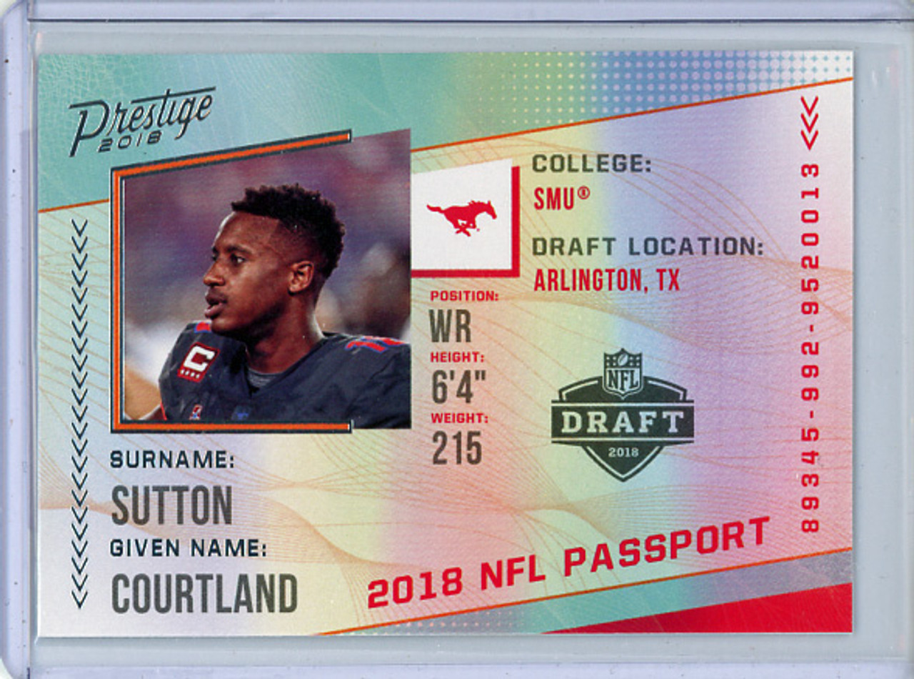 Courtland Sutton 2018 Prestige, NFL Passport #PP-CS