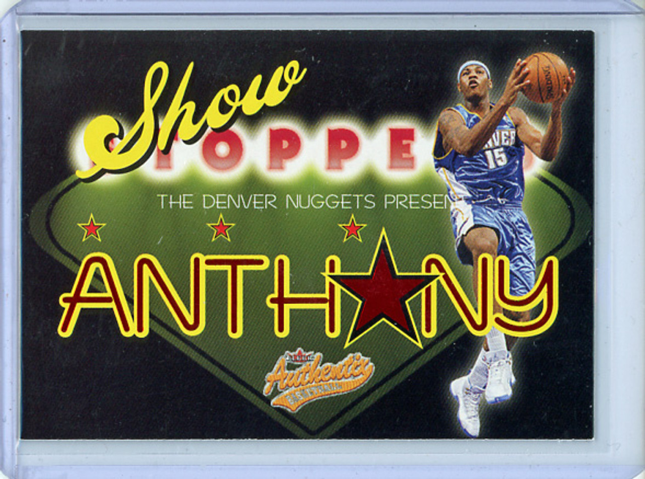 Carmelo Anthony 2004-05 Authentix, Showstoppers #SS5
