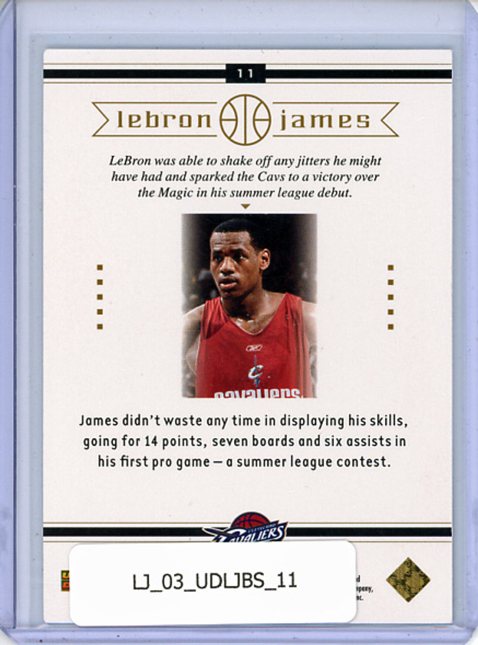 LeBron James 2003 Upper Deck LeBron James Box Set #11