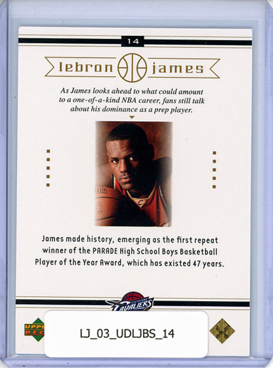 LeBron James 2003 Upper Deck LeBron James Box Set #14
