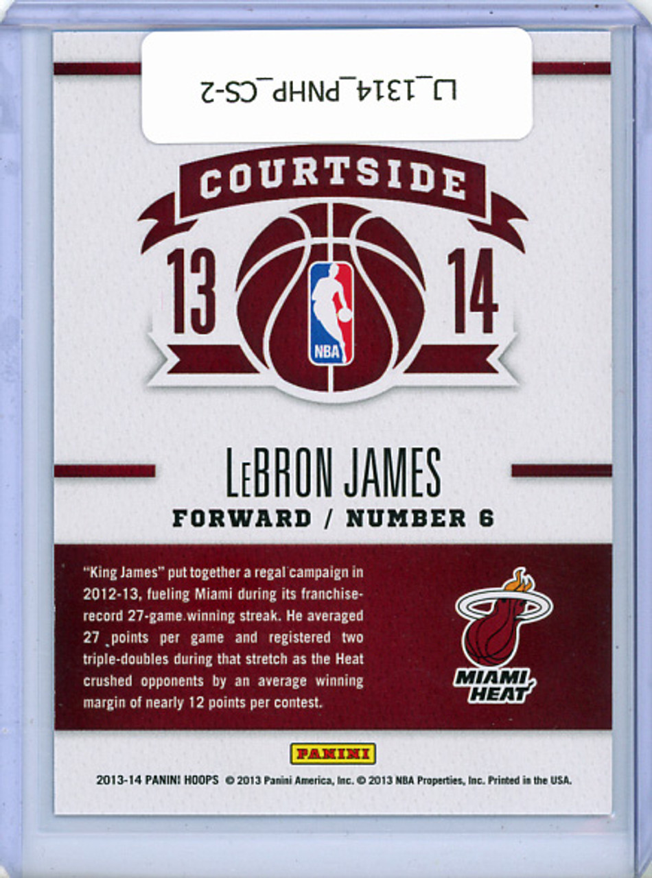 LeBron James 2013-14 Hoops, Courtside #2