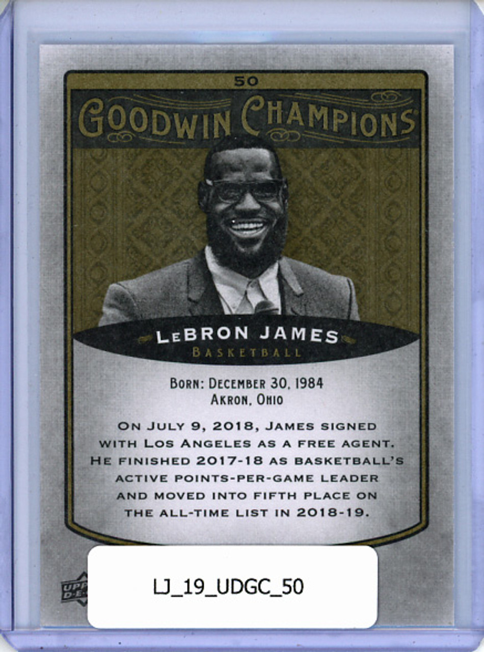 LeBron James 2019 Goodwin Champions #50