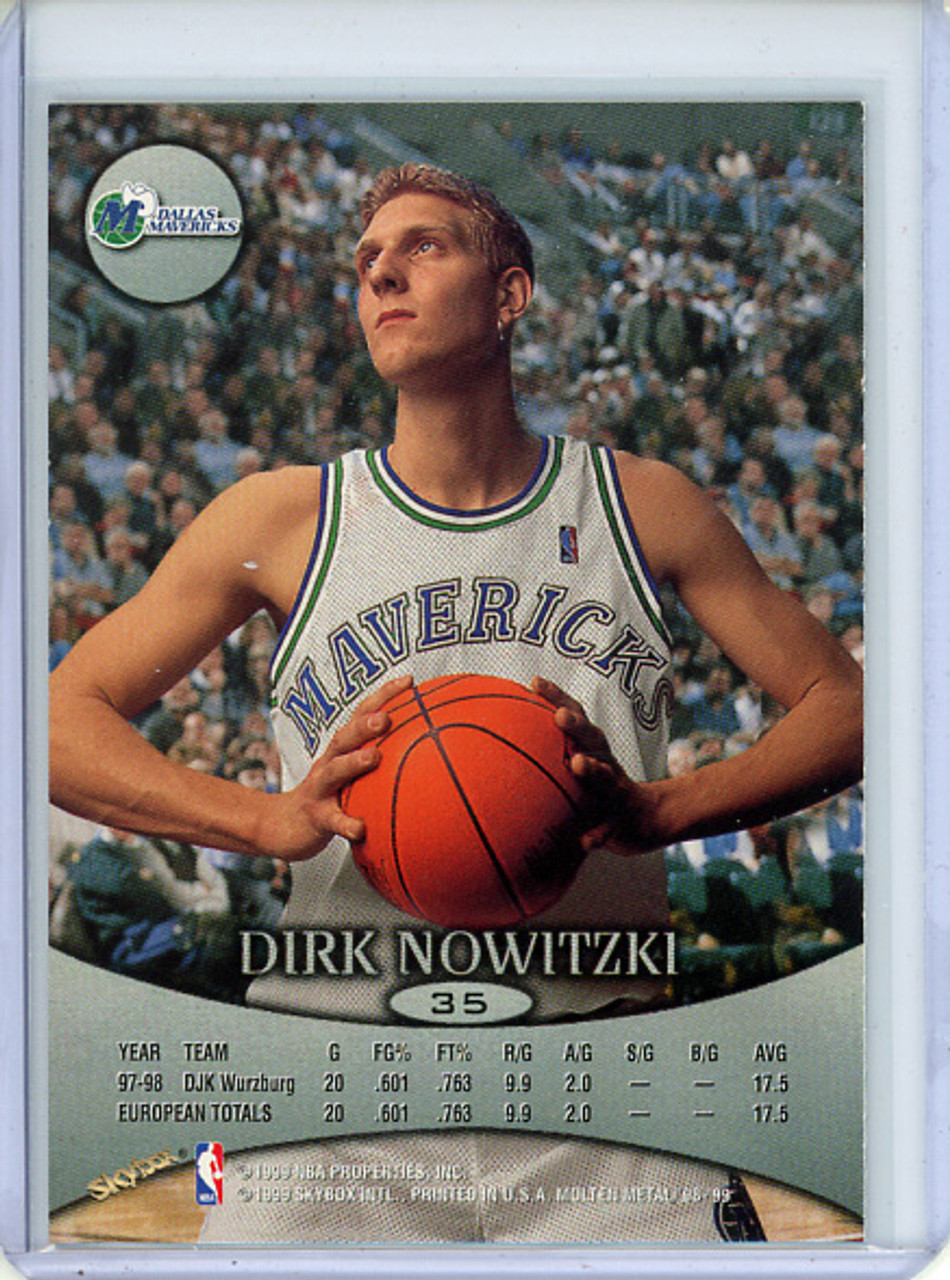 Dirk Nowitzki 1998-99 Skybox Molten Metal #35 (1)