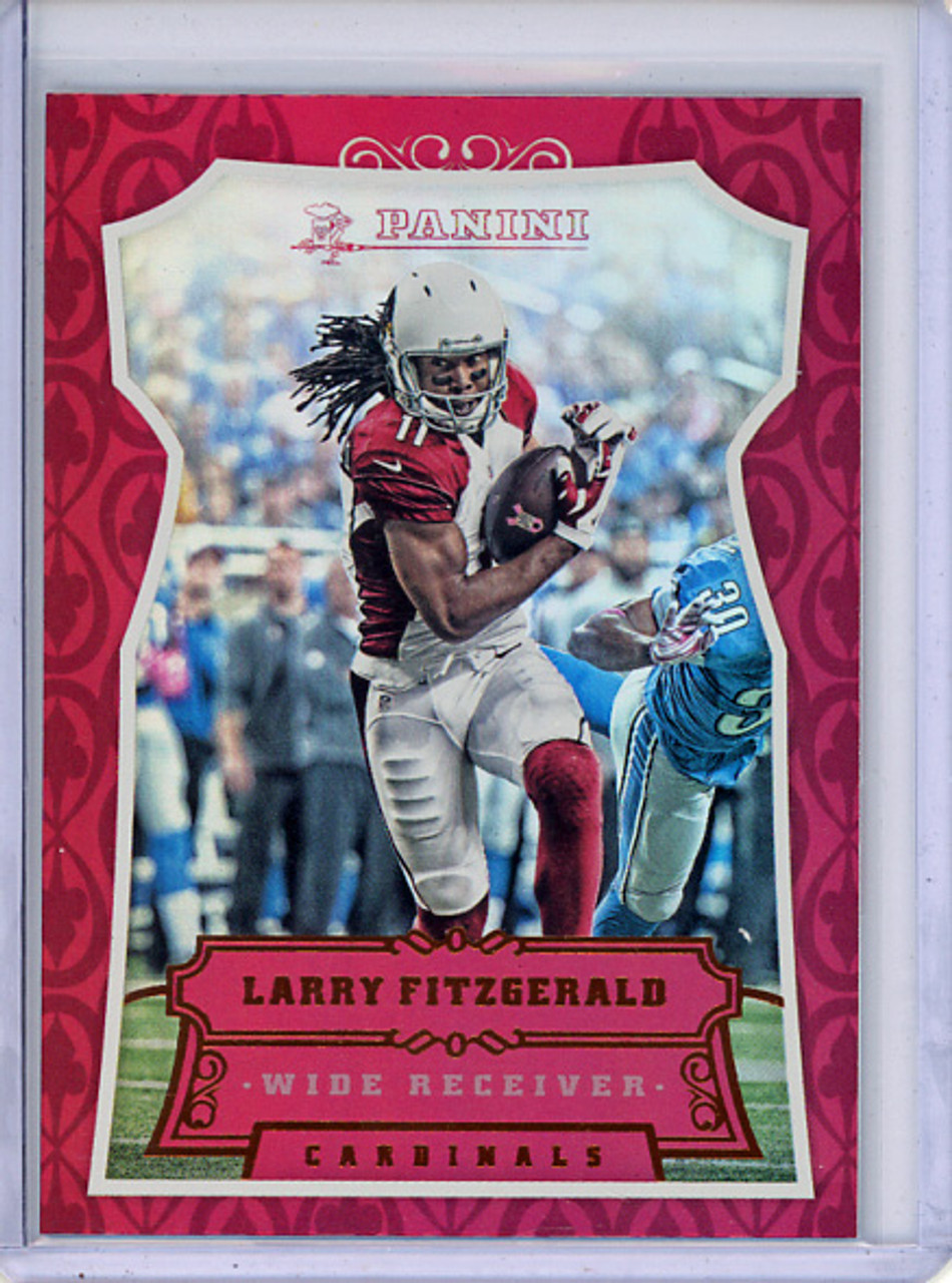 Larry Fitzgerald 2016 Panini #178 Shining Armor Rainbow Foil