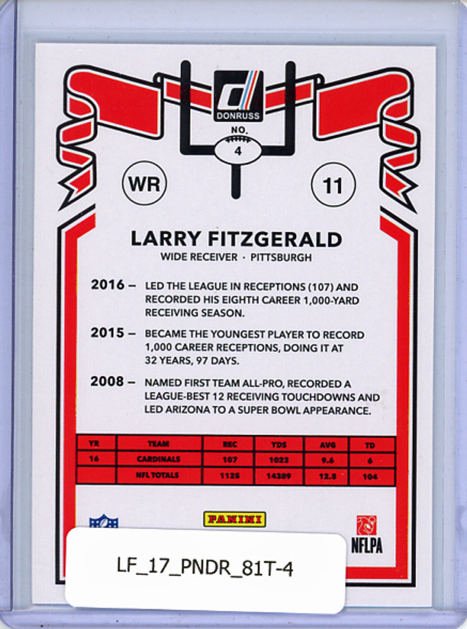 Larry Fitzgerald 2017 Donruss, 1981 Tribute #4