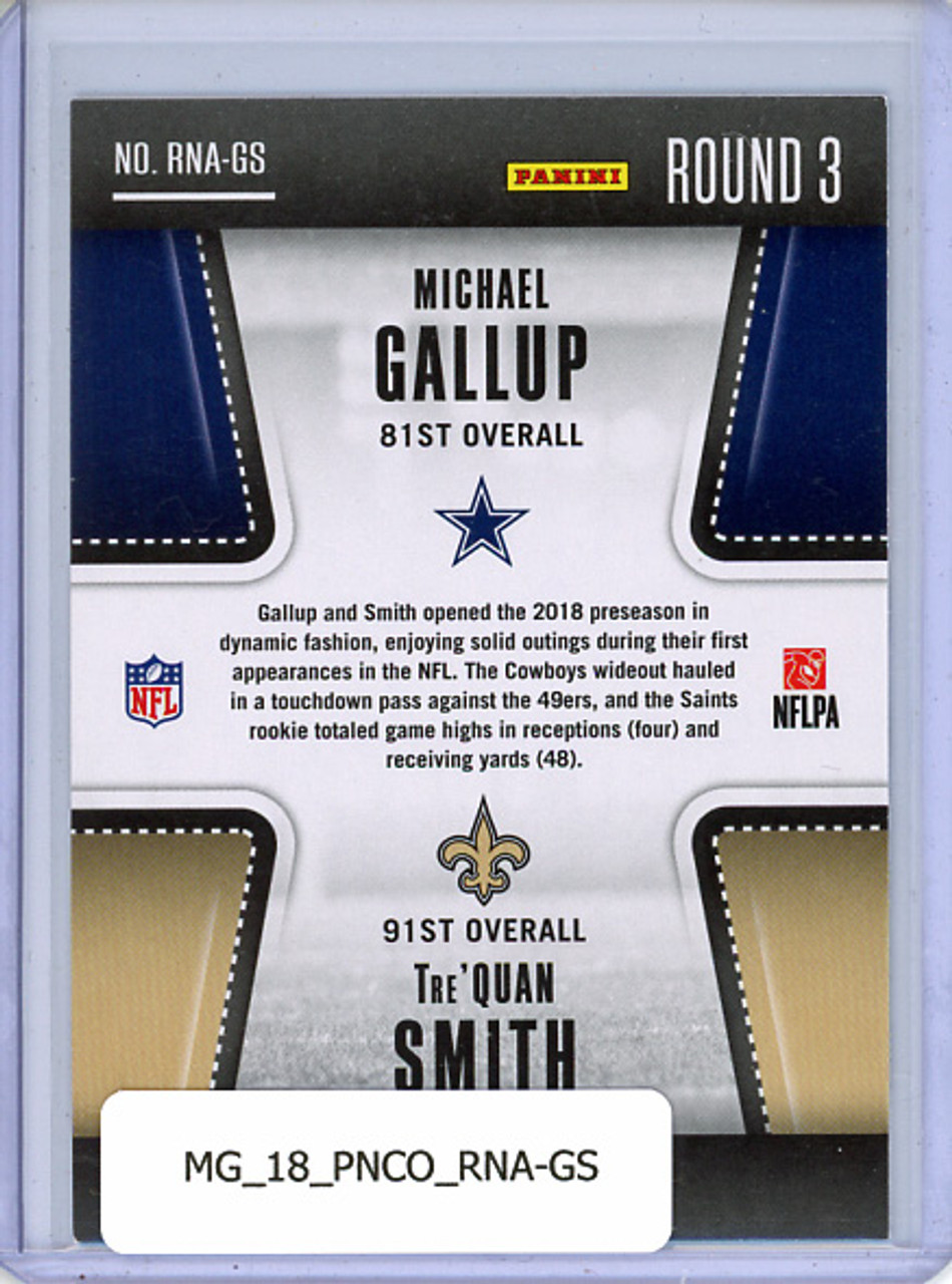 Michael Gallup, Tre'Quan Smith 2018 Contenders, Round Numbers #RNA-GS Round 3