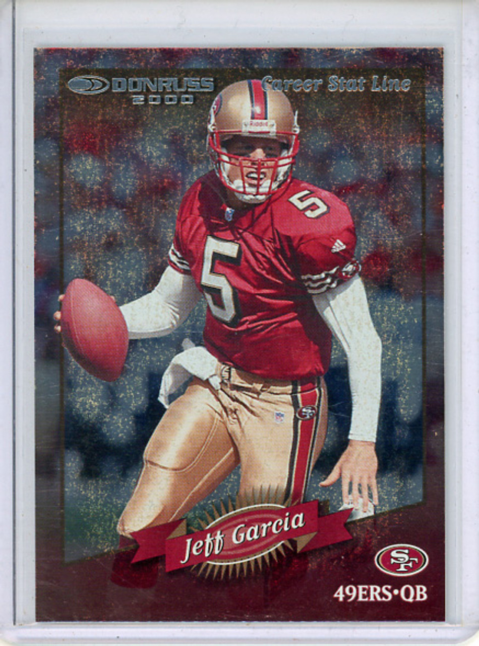Jeff Garcia 2000 Donruss #121 Career Stat Line (#160/225)
