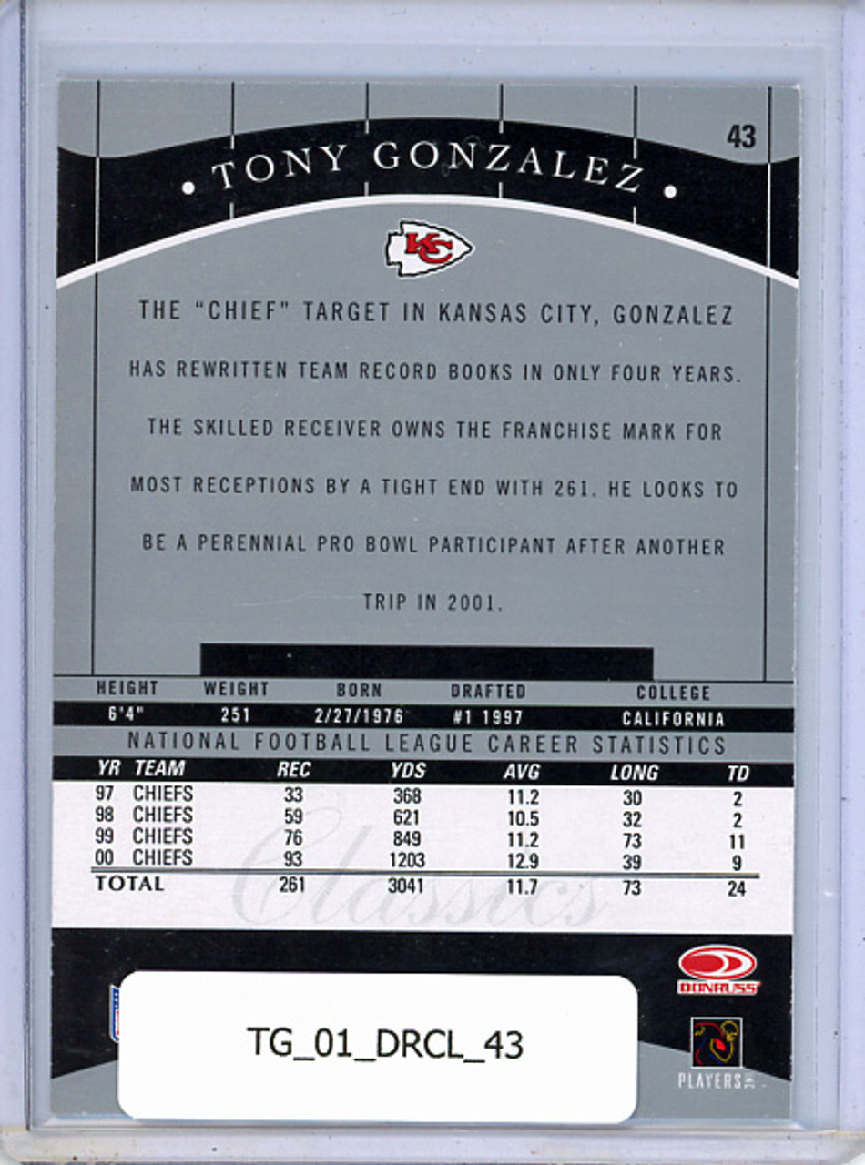 Tony Gonzalez 2001 Donruss Classics #43