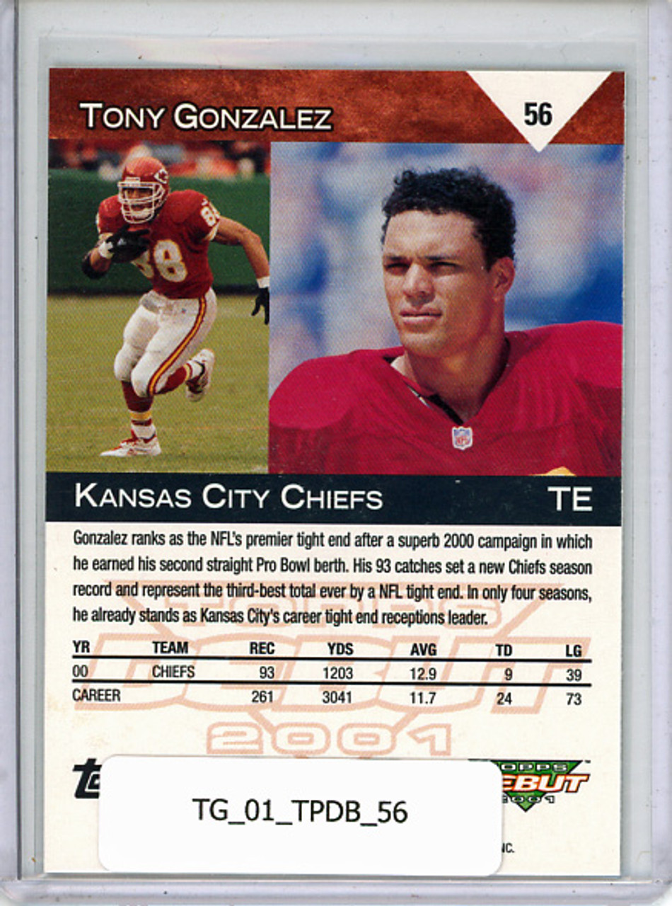 Tony Gonzalez 2001 Topps Debut #56