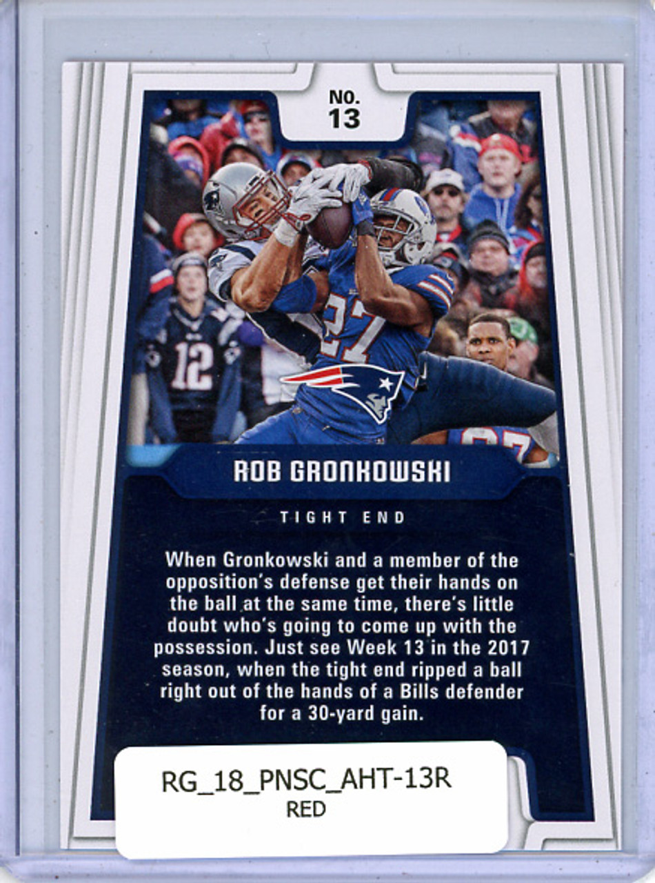 Rob Gronkowski 2018 Score, All Hands Team #13 Red
