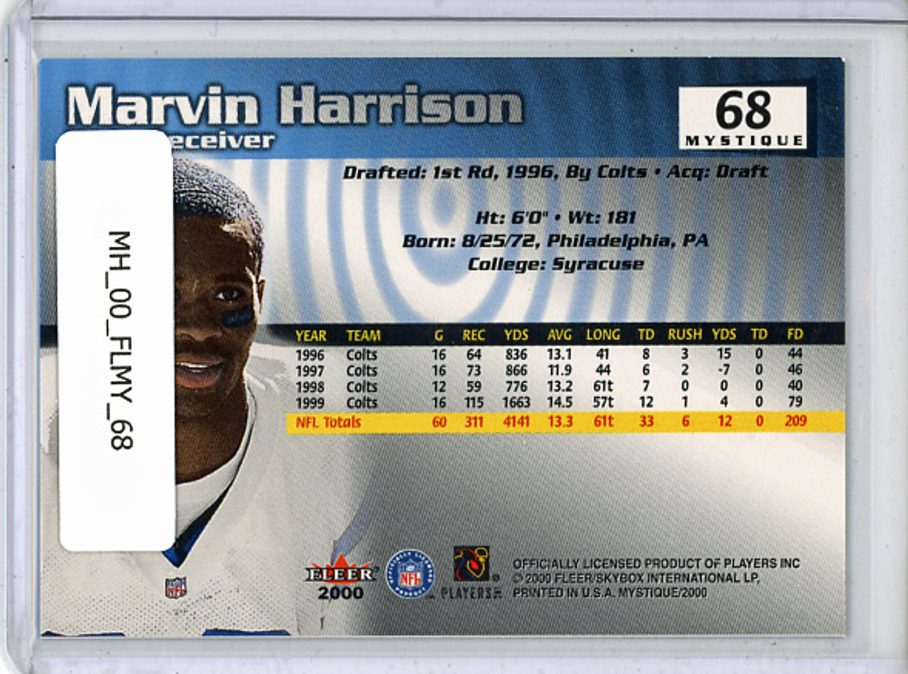 Marvin Harrison 2000 Mystique #68