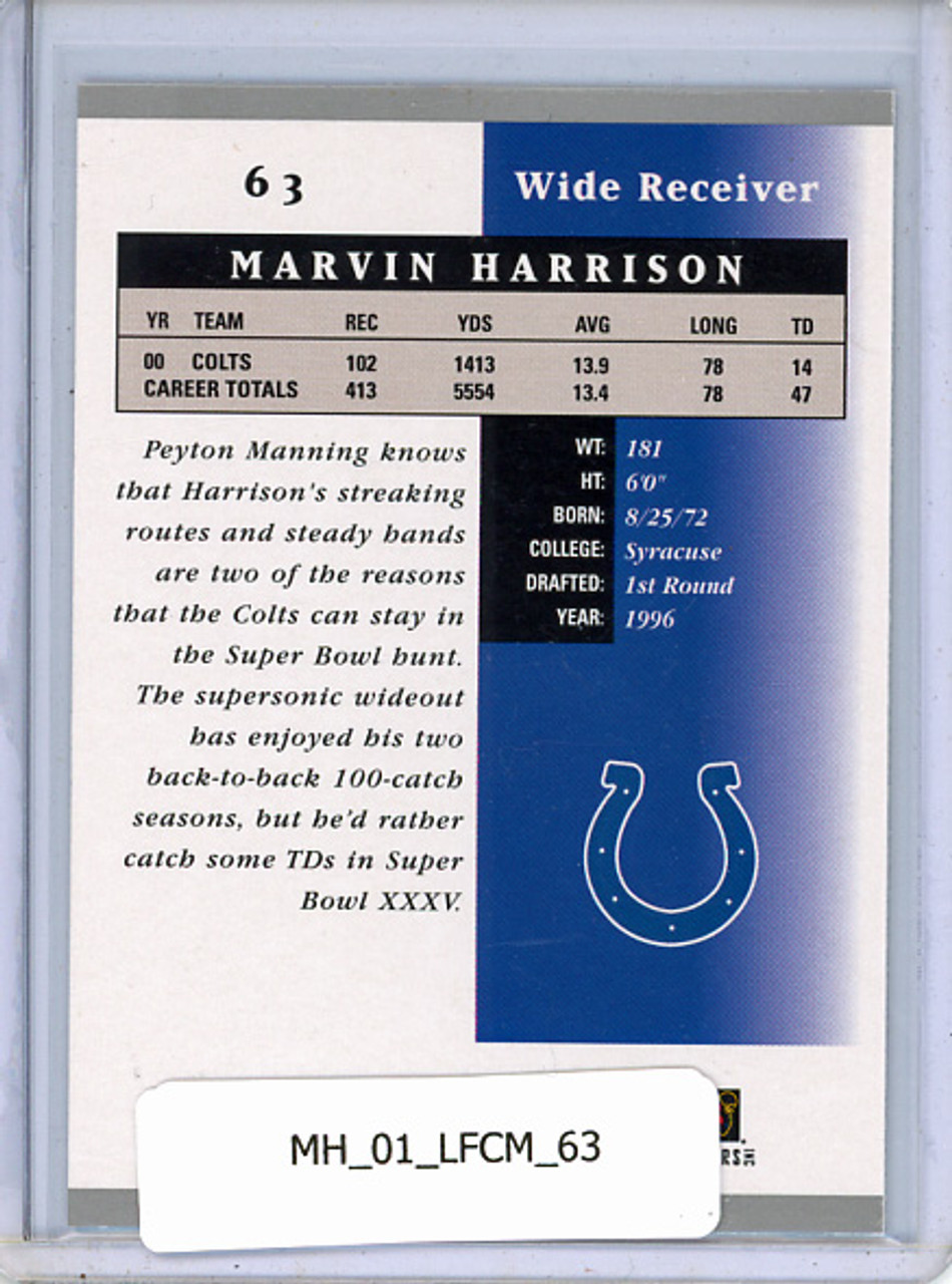 Marvin Harrison 2001 Certified Materials #63