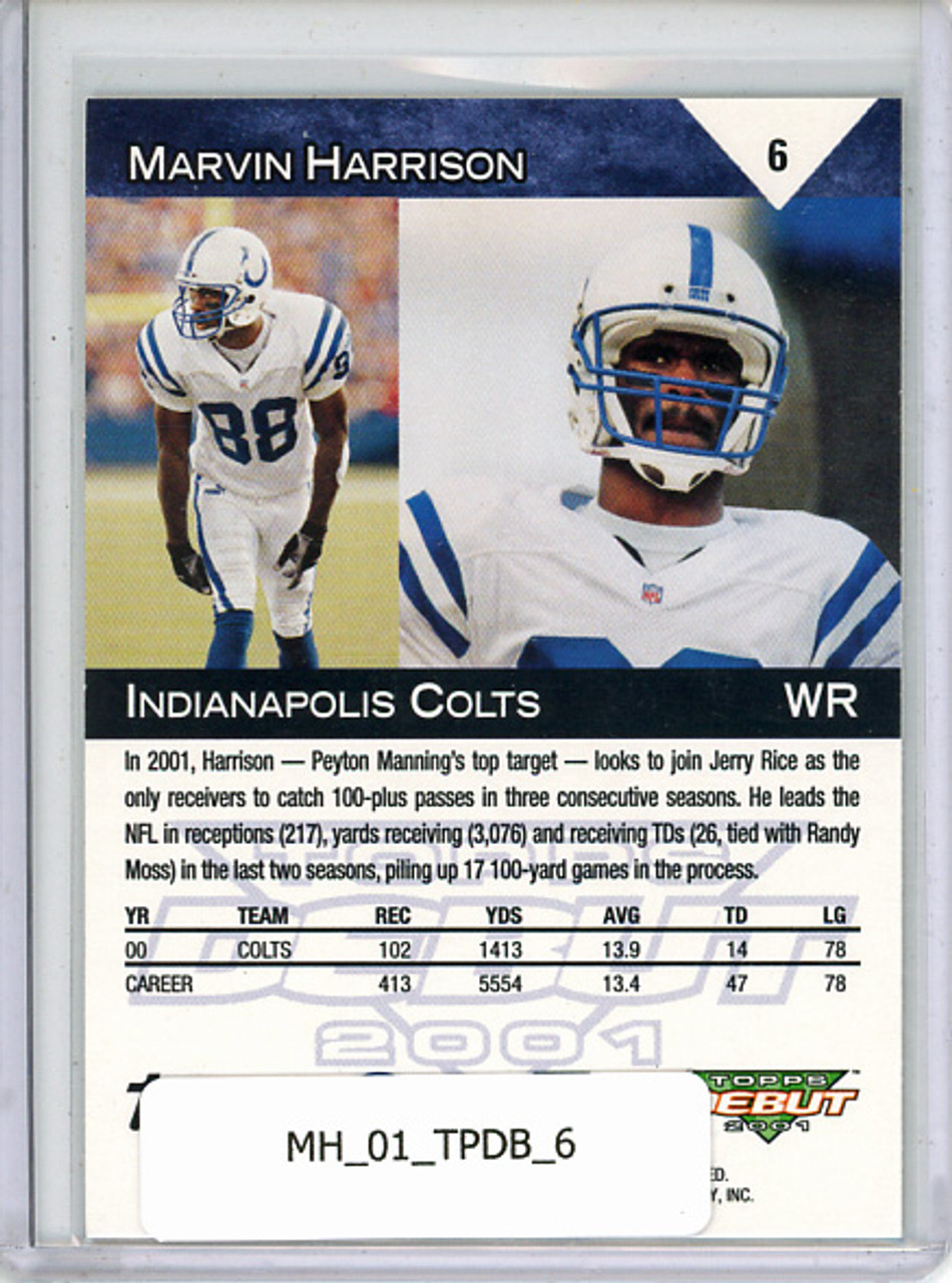 Marvin Harrison 2001 Topps Debut #6