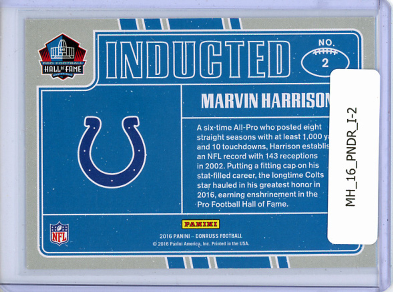Marvin Harrison 2016 Donruss, Inducted #2
