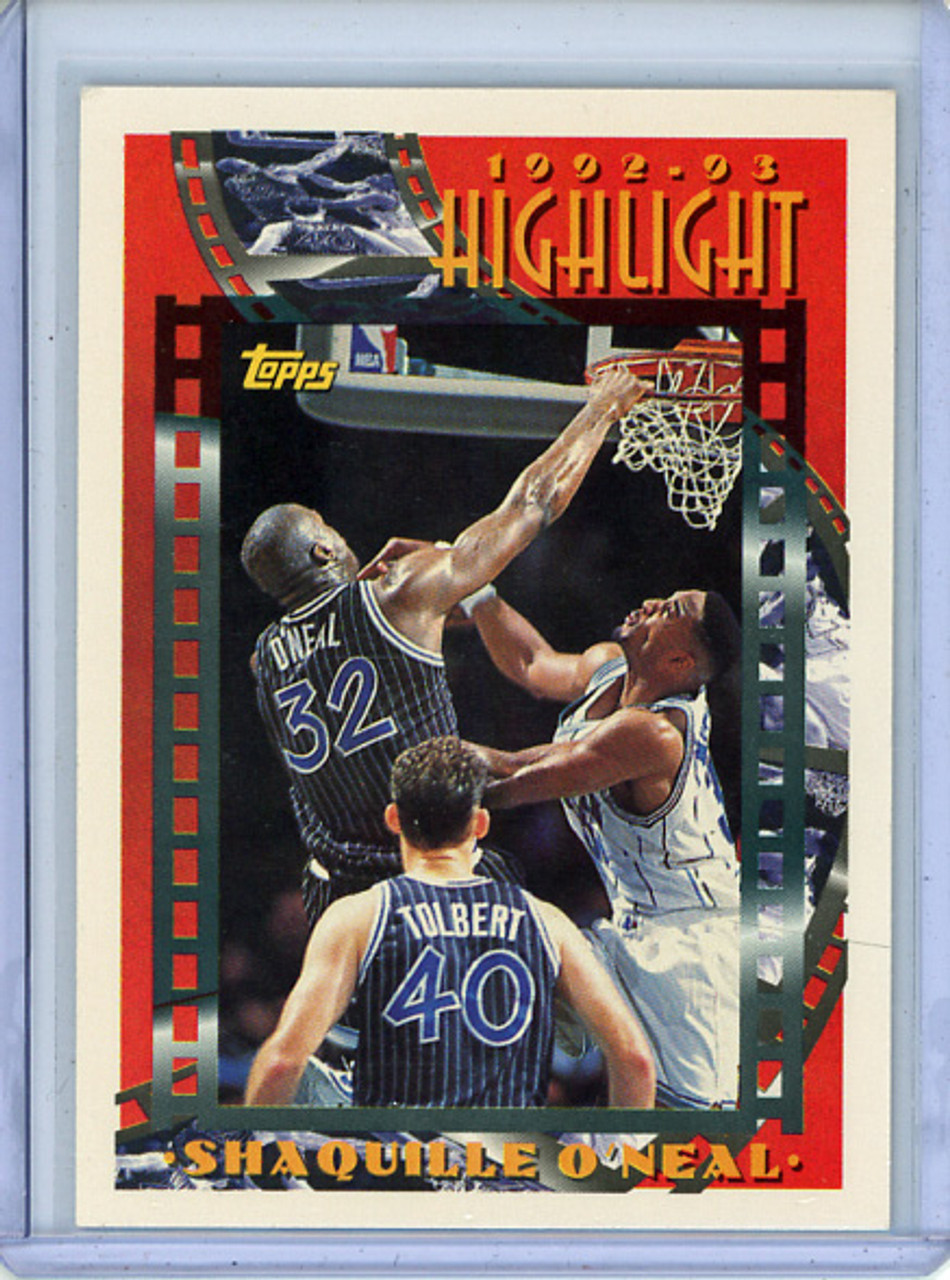 Shaquille O'Neal 1993-94 Topps #3 Highlight