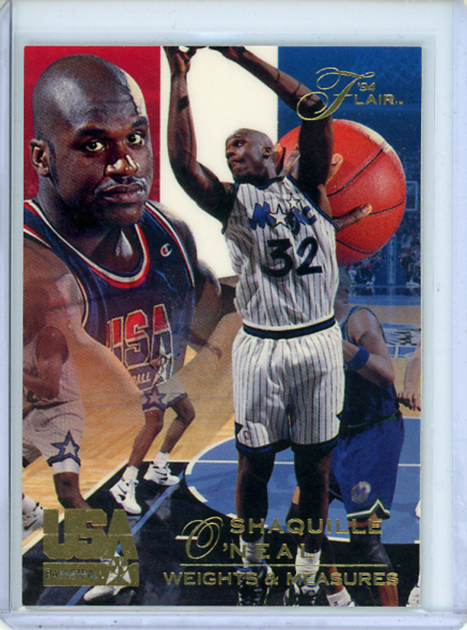 Shaquille O'Neal 1994 Flair USA #78 Weights & Measures