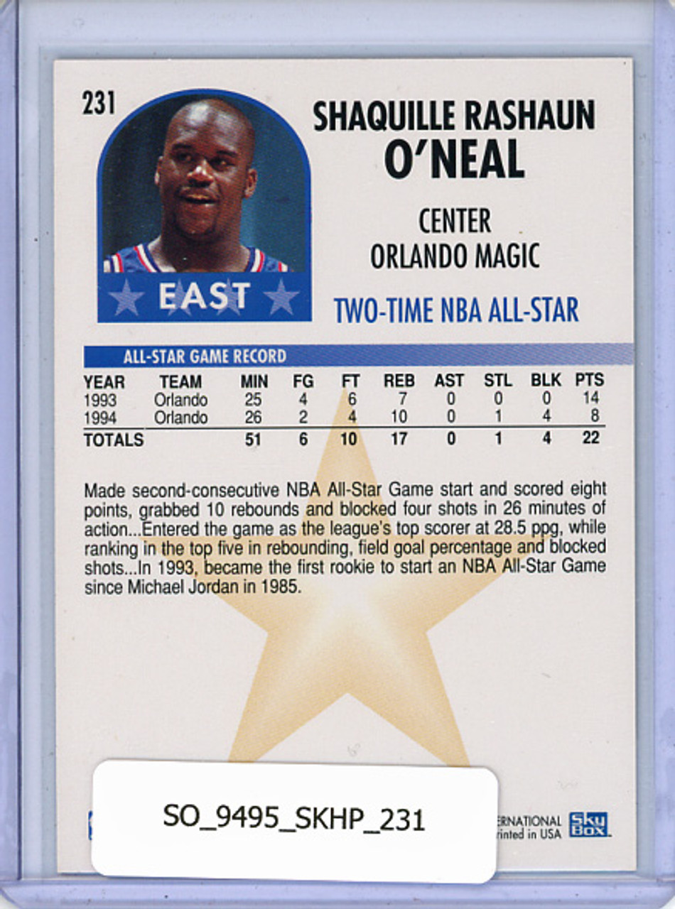 Shaquille O'Neal 1994-95 Hoops #231 All-Star