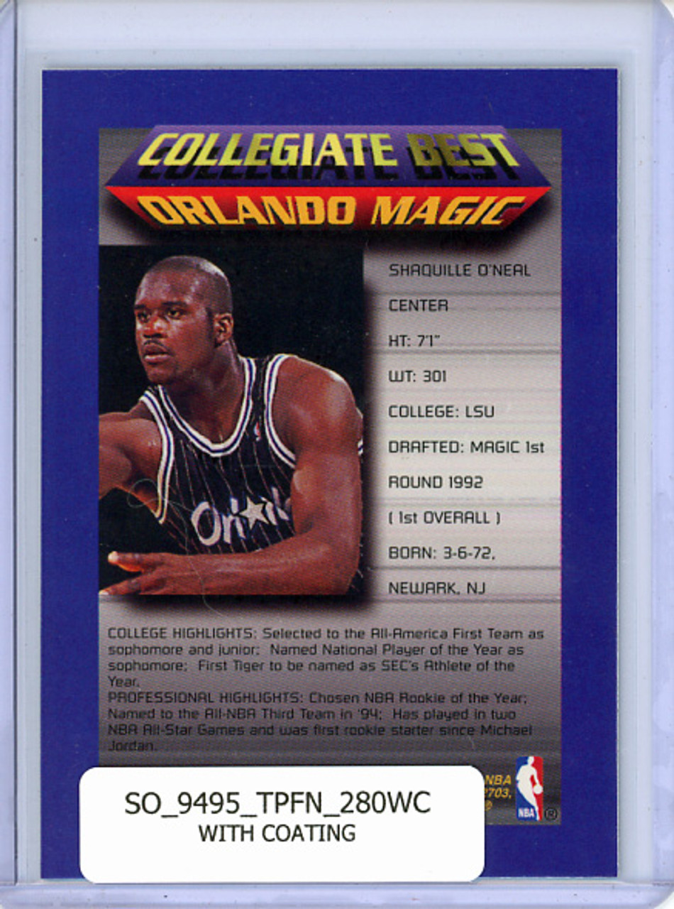 Shaquille O'Neal 1994-95 Finest #280 Collegiate Best with Coating