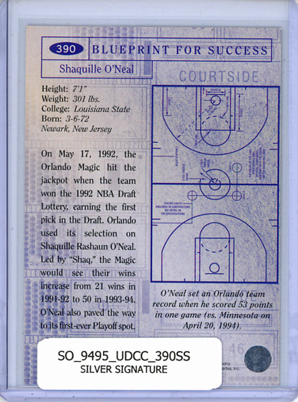Shaquille O'Neal 1994-95 Collector's Choice #390 Blueprint for Success Silver Signature