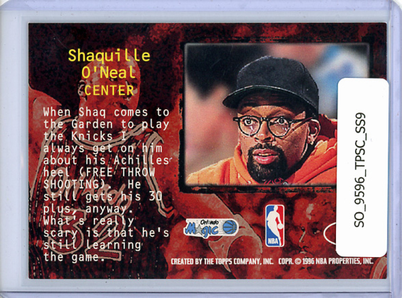 Shaquille O'Neal 1995-96 Stadium Club, Spike Says #SS9