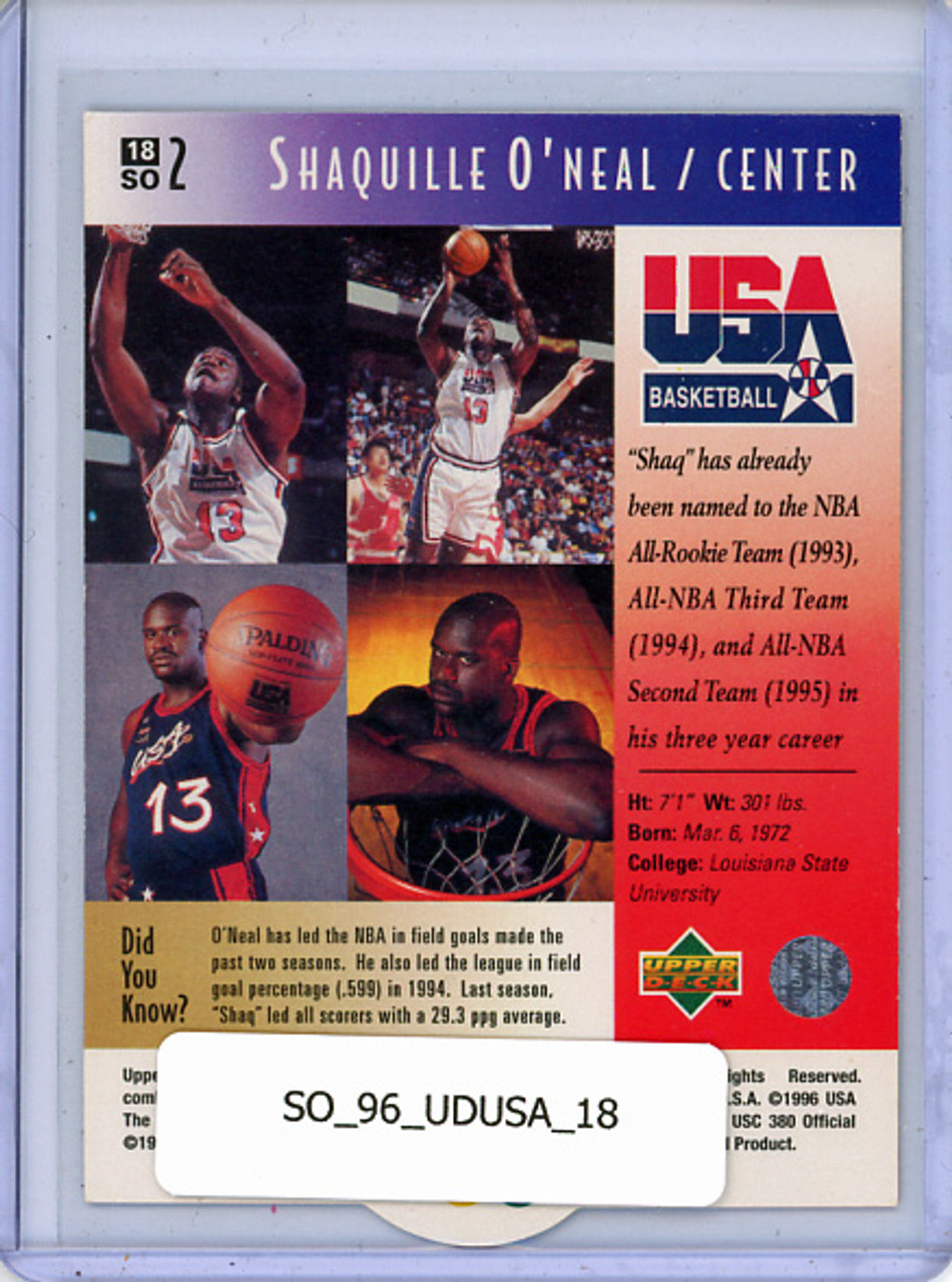 Shaquille O'Neal 1996 Upper Deck USA #18