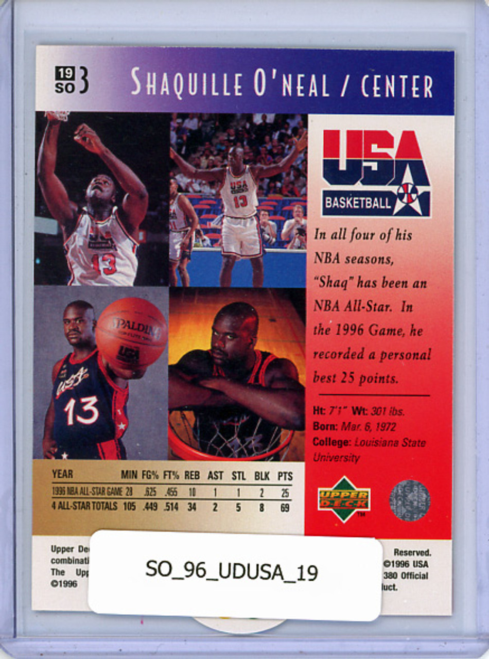Shaquille O'Neal 1996 Upper Deck USA #19