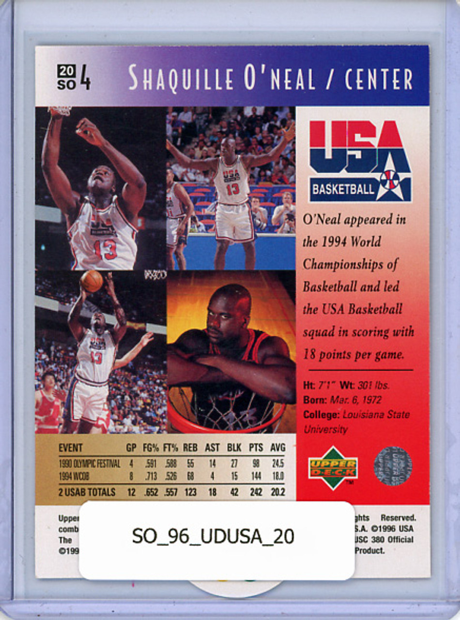 Shaquille O'Neal 1996 Upper Deck USA #20