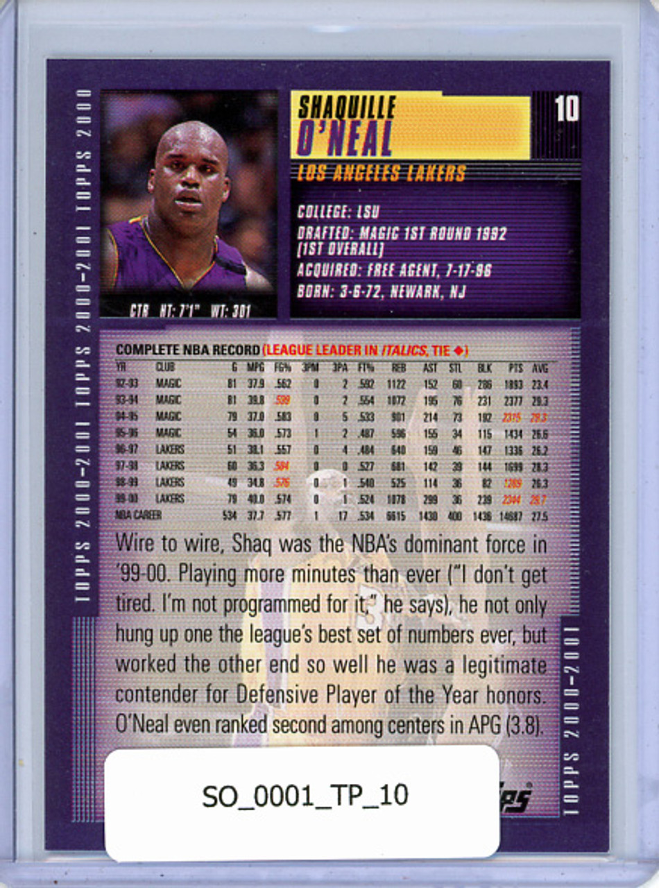 Shaquille O'Neal 2000-01 Topps #10