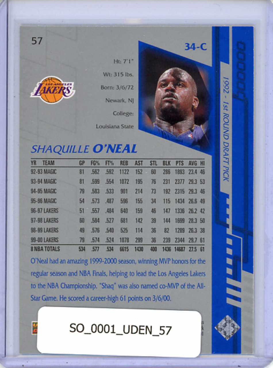 Shaquille O'Neal 2000-01 Encore #57