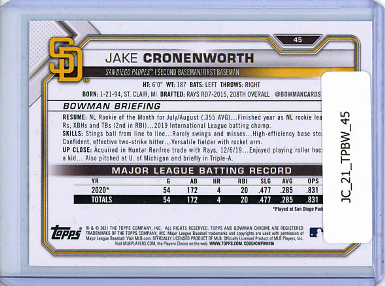 Jake Cronenworth 2021 Bowman #45