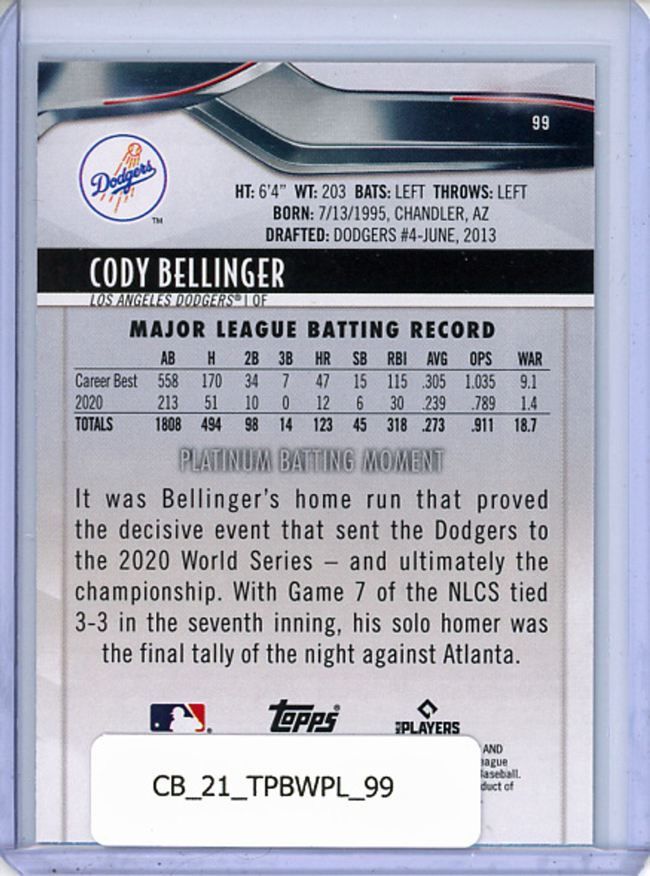 Cody Bellinger 2021 Bowman Platinum #99