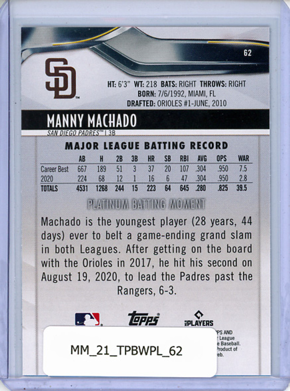 Manny Machado 2021 Bowman Platinum #62