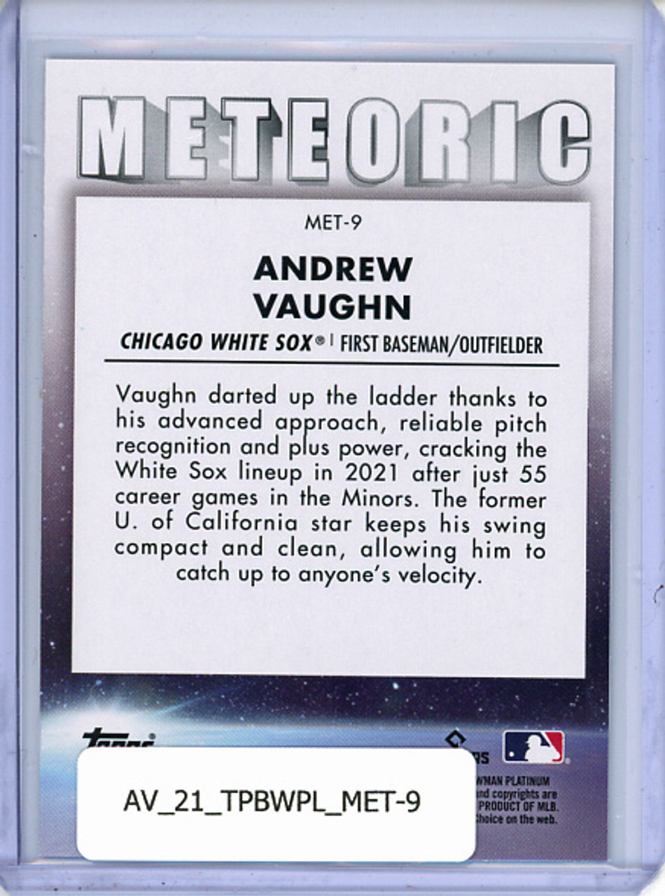 Andrew Vaughn 2021 Bowman Platinum, Meteoric #MET-9