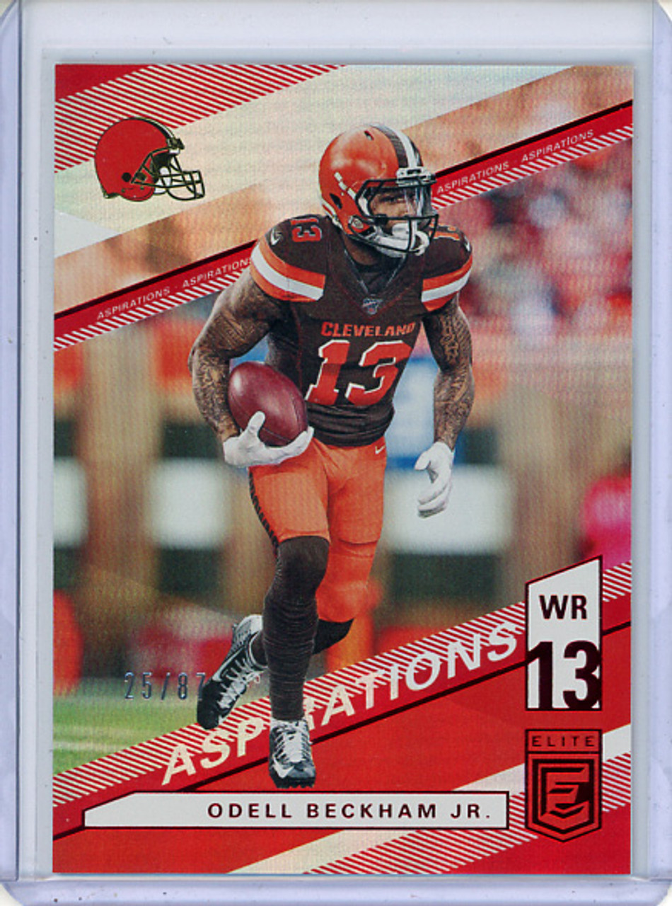 Odell Beckham Jr. 2019 Donruss Elite #24 Aspirations (#25/87)