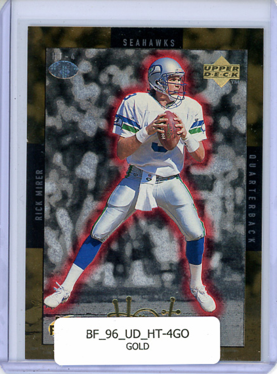 Brett Favre, Rick Mirer 1996 Upper Deck, Hot Properties #HT-4 Gold