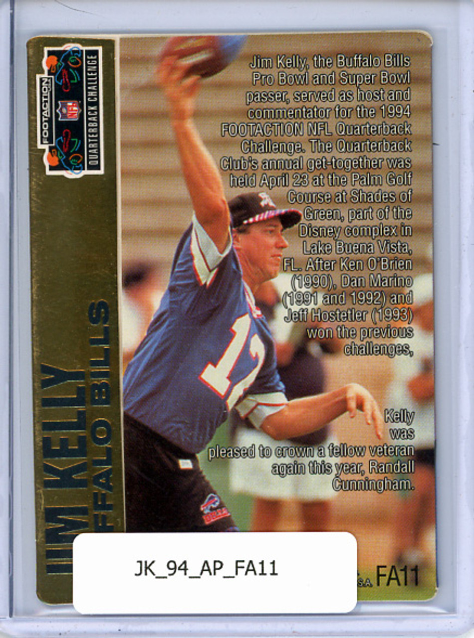 Jim Kelly 1994 Action Packed, Quarterback Challenge #FA11